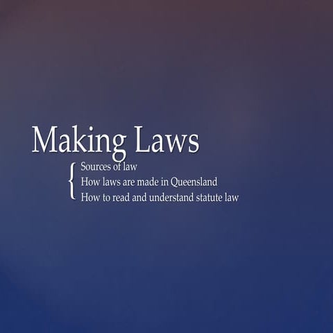 4. Making Laws