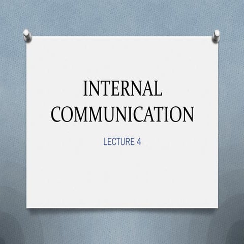 4. internal communication