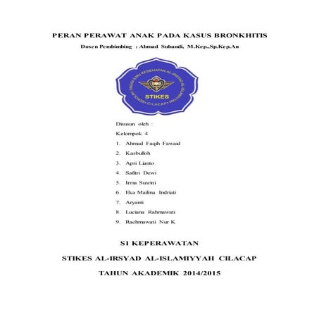 Peran perawat pada anak Bronkhitis