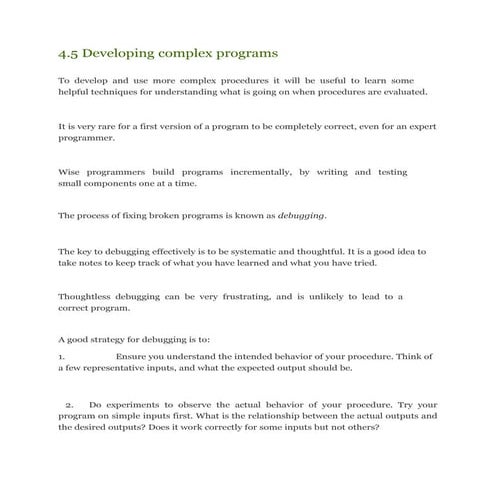 developing complex_programs