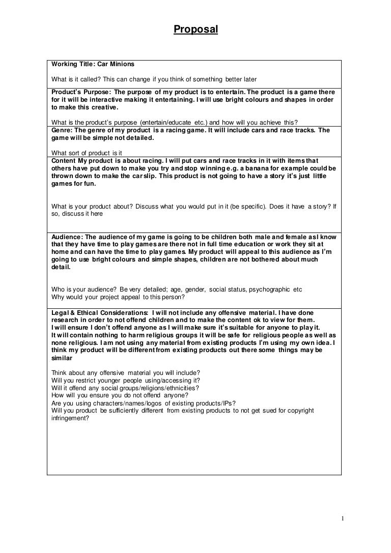4. proposal game