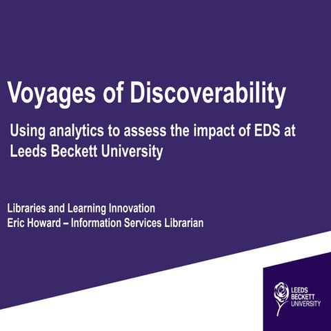 Voyages of discoverability 
