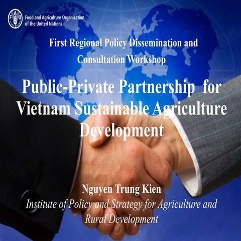 Public-Private Partnership In Agriculture | PPTX