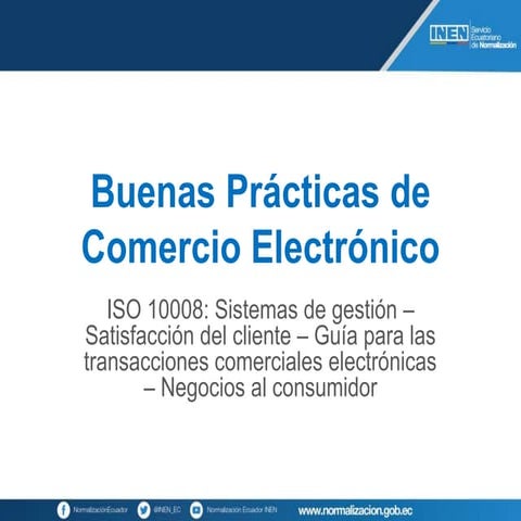 Buenas Prácticas de Comercio Electrónico