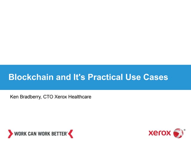 Practical Applications of Block Chain Technologies 