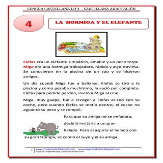 4. la hormiga y el elefante