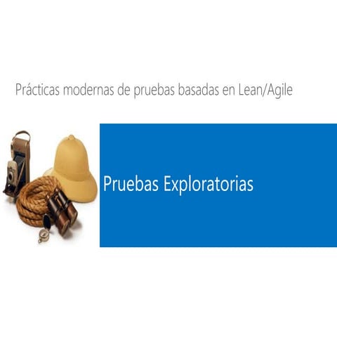 Pruebas exploratorias