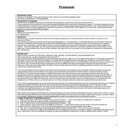 Production - Proposal