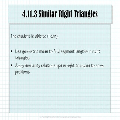4.11.3 Similar Right Triangles