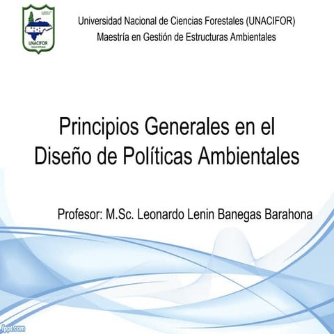 4. introducción al diseño de politicas ambientales