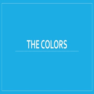 4.the colors | PPT