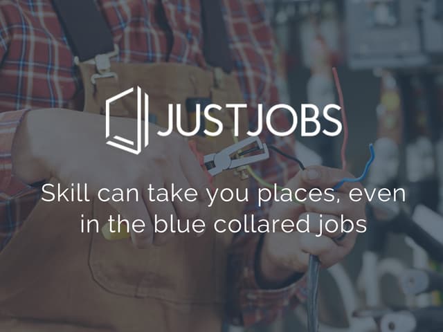 Skill can take you places, even in the blue collared jobs