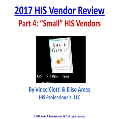 4. 2017 low end vendors