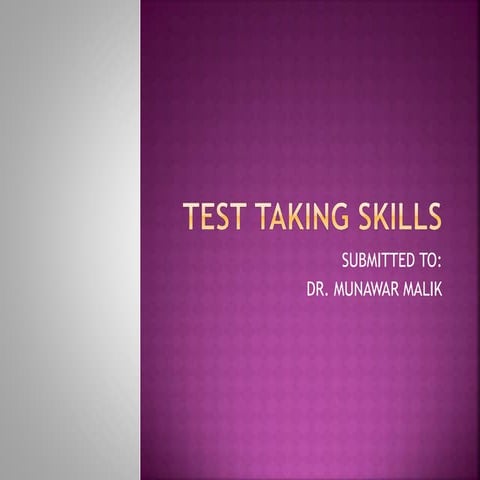 4.6 test taking skills