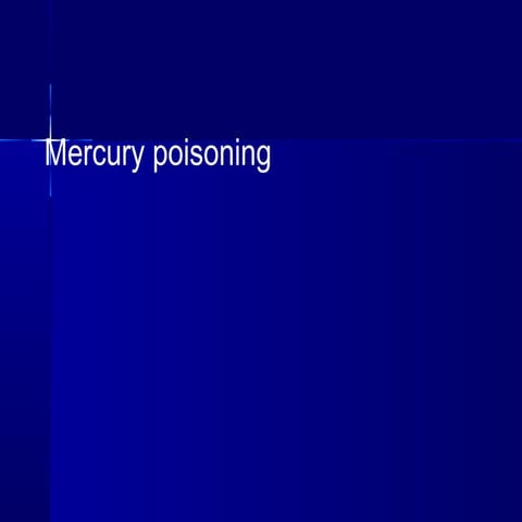 Mercury Poisoning