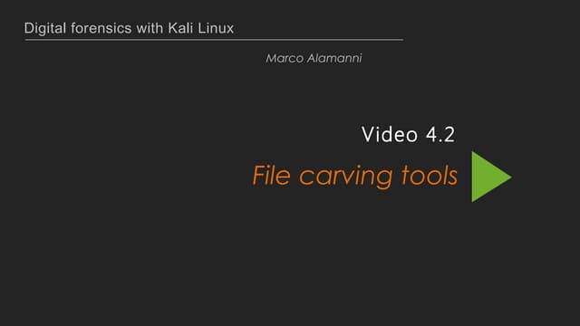 File carving tools