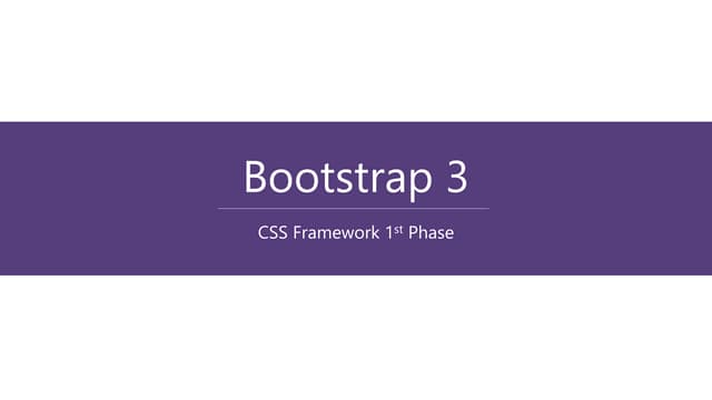 Pemrograman Web 4 - Bootstrap 3