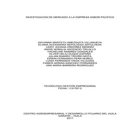 4. plan de mercadeo sabor pacifico