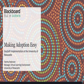 Making Adoption Eesy | Tammy Robinson (University of Newcastle) & Mieke Post ...