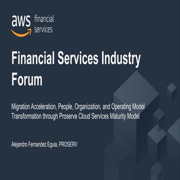 Financial Services Industry Forum