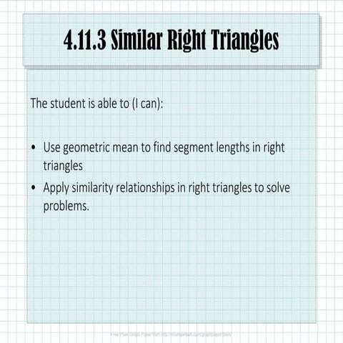 4.11.3 Similar Right Triangles