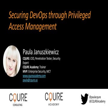 Securing DevOps through Privileged Access Management
