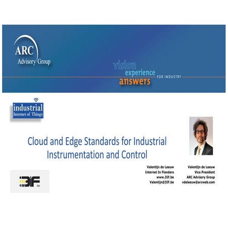 FIWARE Global Summit - Cloud and Edge Standards for Industrial Instrumentatio...