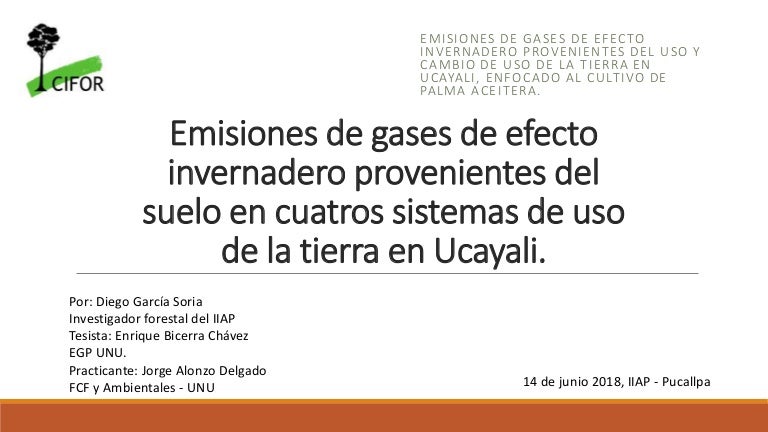 thumbnail of  Emisiones de gases de efecto invernadero provenientes del suelo en cuatros sistemas de uso de la tierra en Ucayali