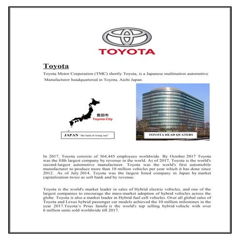TOYOTA KIRLOSKAR MOTOR PVT LIMITED
