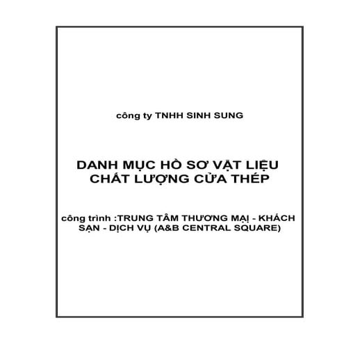 4.ho so chat luong vat lieu cua