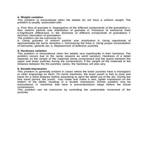 evaluation of tablets | DOCX