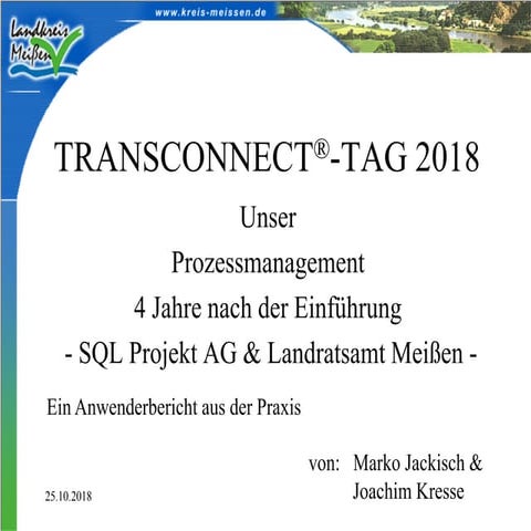 TRANSCONNECT 2.3.2 product presentation | PDF