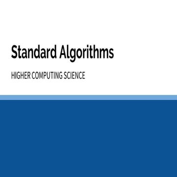 Standard algorithms | PPTX