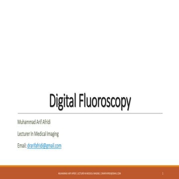 Digital Fluoroscopy Imaging System