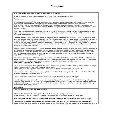 4. proposal (video games)