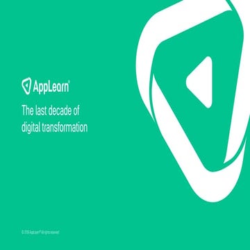 The last decade of digital transformation
