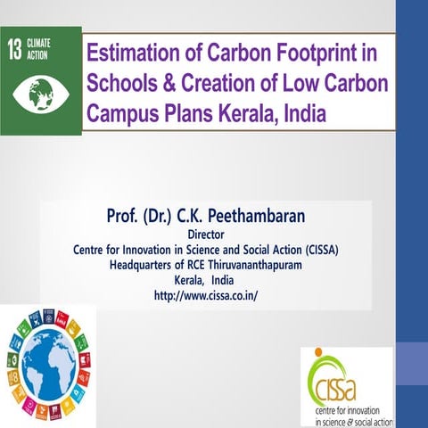 Estimation of Carbon Footprint in Schools & Creation of Low Carbon ...