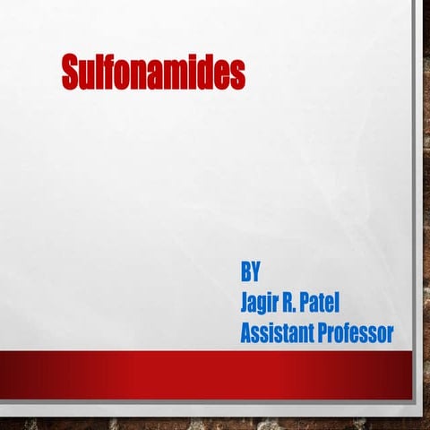 4. Sulphonamides