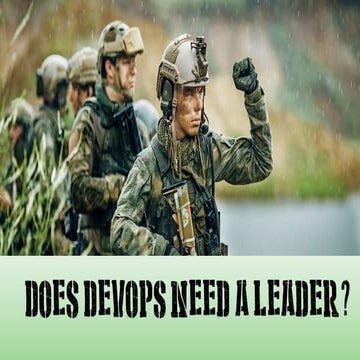 Does DevOps need a Leader ?