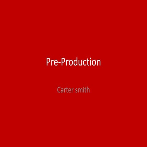 4. pre production(fmp)