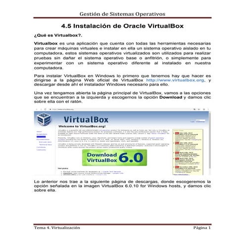 4.5 instalacion de oracle virtual box