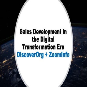 Sales Development in the Digital Transformation Era