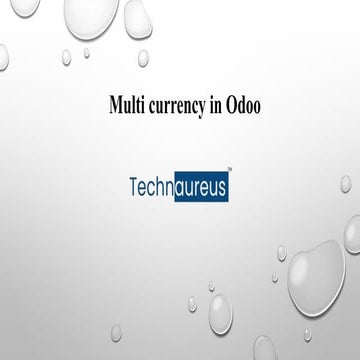 Multi-Currency In Odoo