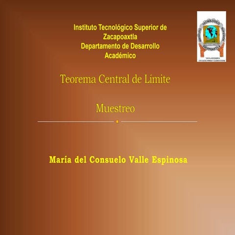 4.1 Teorema Central de Límite