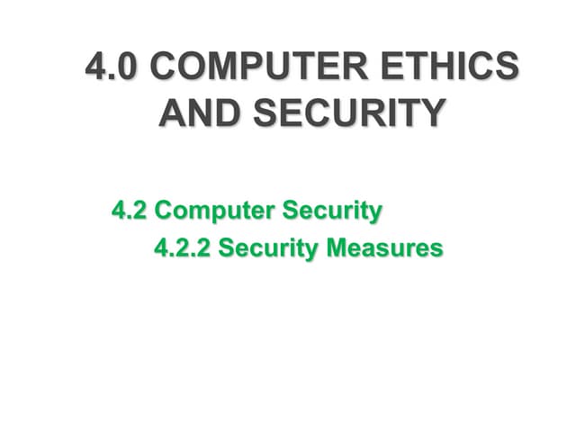 3.2.2 security measures