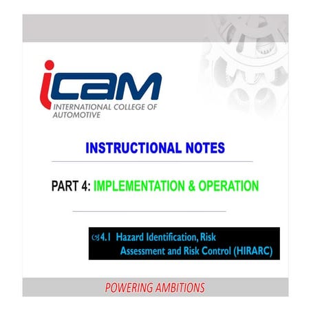 hazard identification and risk analysis system