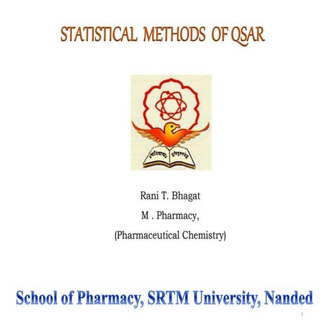 STATISTICAL METHOD OF QSAR
