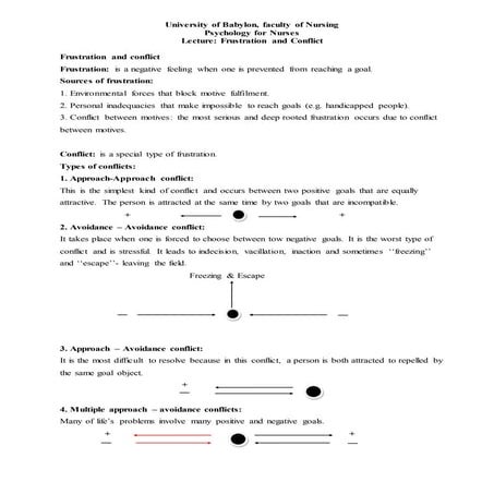 frustration and conflict