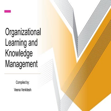 Organizational Learning & Knowledge Management