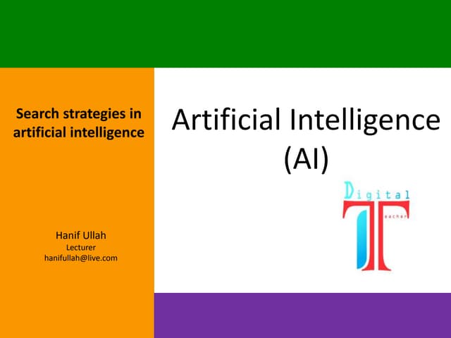 search strategies in artificial intelligence